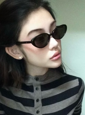欧美百搭辣妹风猫眼小脸太阳镜