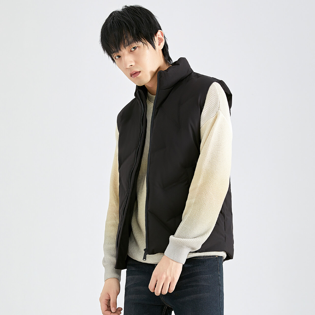 X00145441F 2020 雪中飞羽绒服男 新款休闲百搭冬季青年短款马甲潮 X00145441F 2020 雪中飞羽绒服男 新款休闲百搭冬季青年短款马甲潮