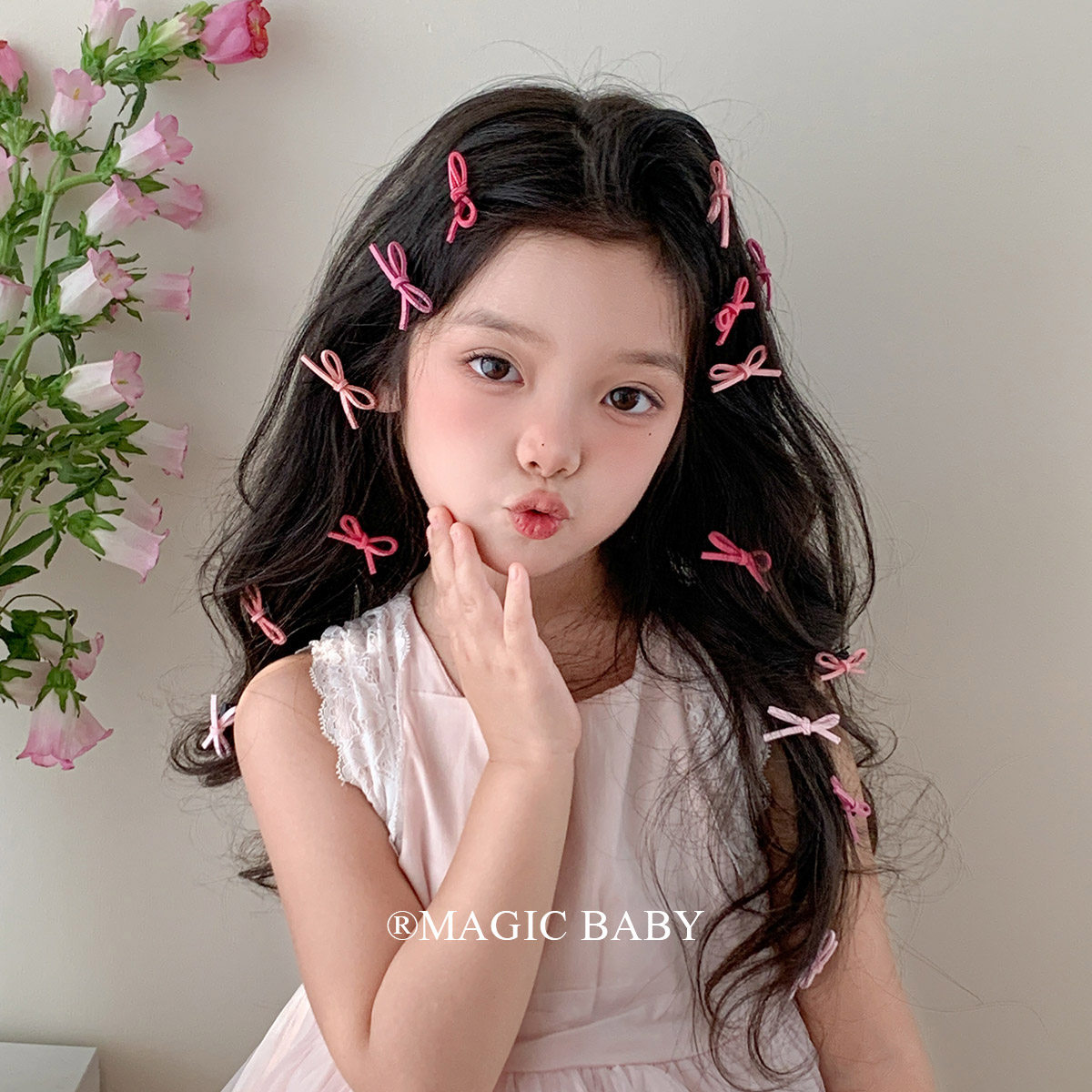 粉色蝴蝶结头饰儿童发夹女童夹子新款漂亮宝宝发卡甜美迷你发饰,淘宝优惠券,粉丝福利购,淘宝优惠卷