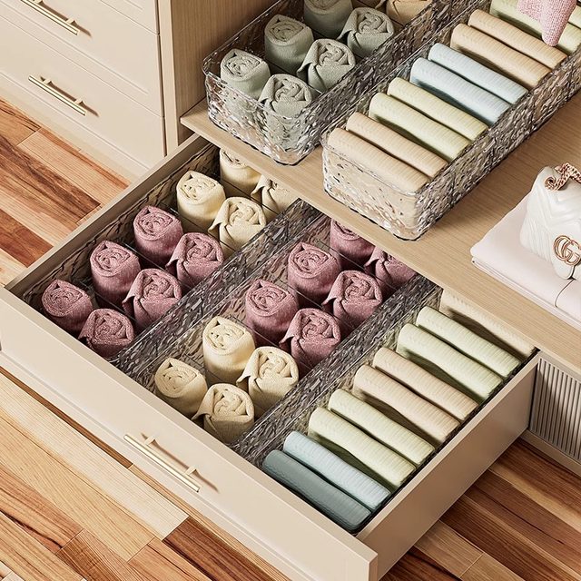 Sock storage box Household partition panties finishing box