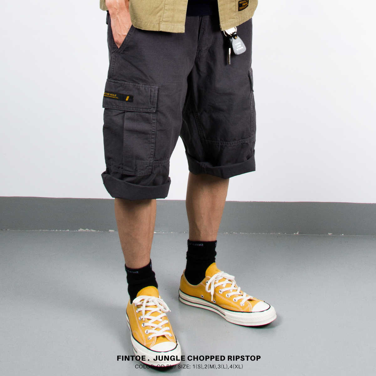 M オリーブ WTAPS CARGO SHORTS COTTON RIPSTOP