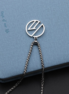 SupperMoment香港晚餐时刻乐队同款吊坠不锈钢男女毛衣链