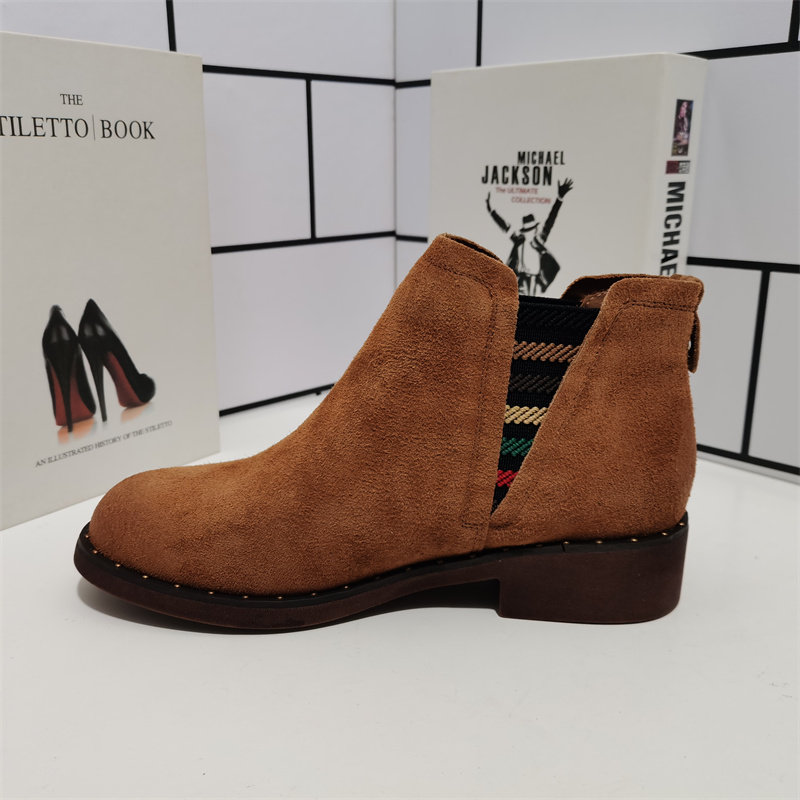 外贸真皮断码女鞋英伦风低跟磨砂皮短靴透气休闲靴子特价清仓处理,淘宝优惠券,粉丝福利购,淘宝优惠卷