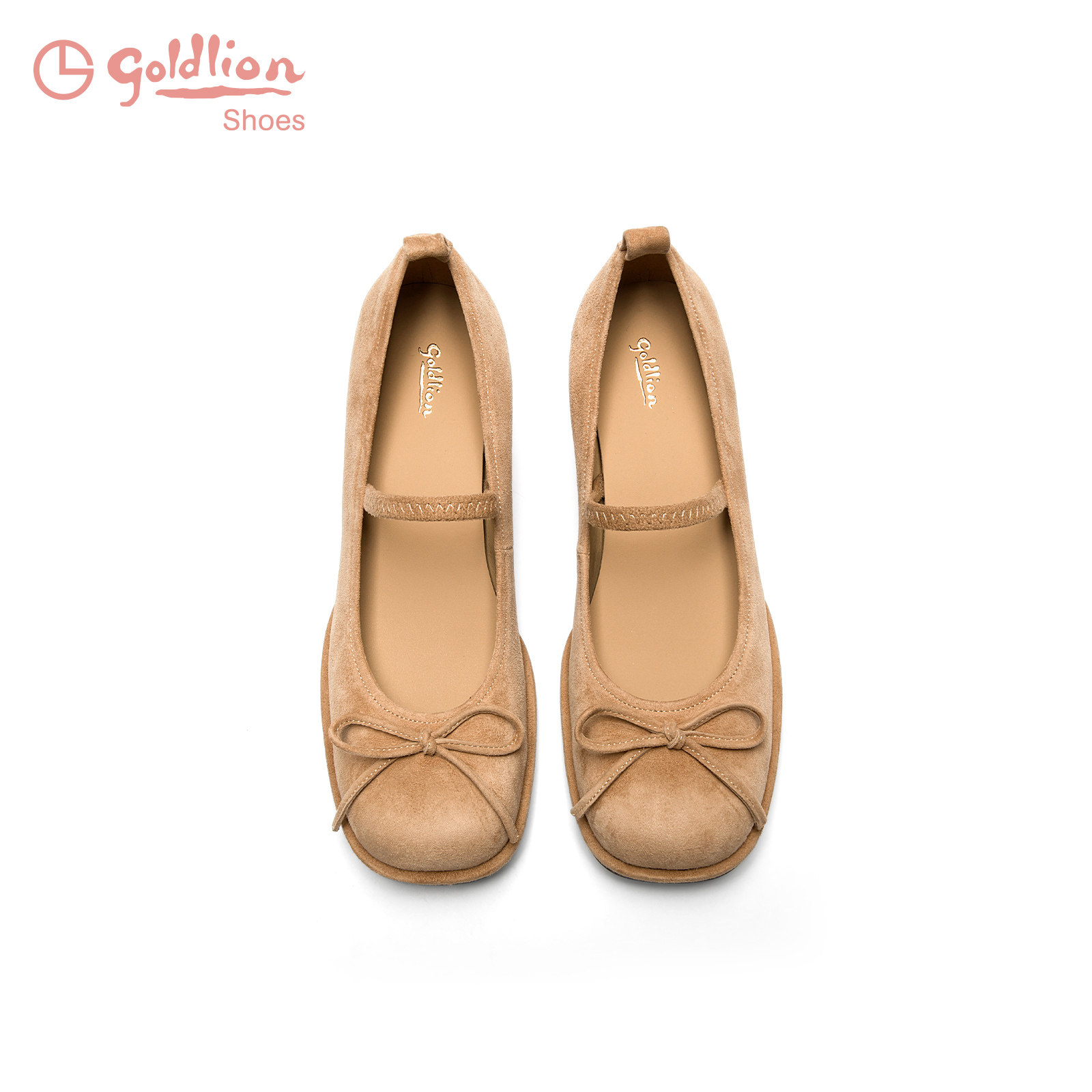 金利来高跟鞋女粗跟春季新款女鞋百搭绒面浅口单鞋温柔风玛丽珍鞋,淘宝优惠券,粉丝福利购,淘宝优惠卷