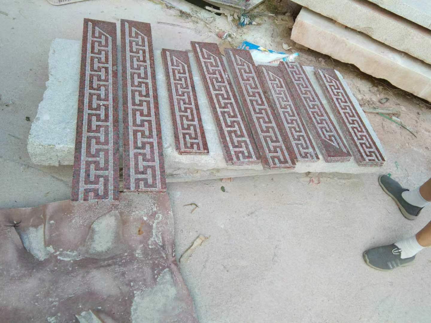 别墅庭院大理石石材云纹花边回形纹万字纹定制地雕边框浮雕腰线,淘宝优惠券,粉丝福利购,淘宝优惠卷