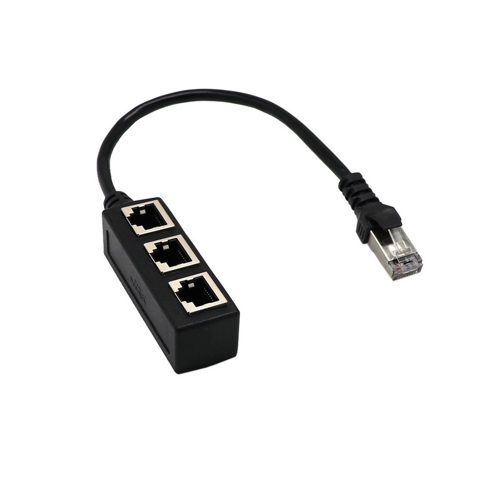 Splitter Ethernet RJ45 Cable Adapter 1 To 3 Port LAN Network - 图1