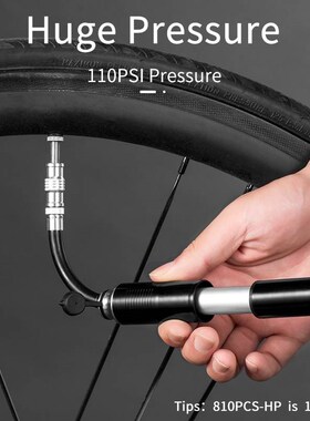 ROCKBROS Bike Bicycle Pump Mini Portable 110 PSI Pressure A