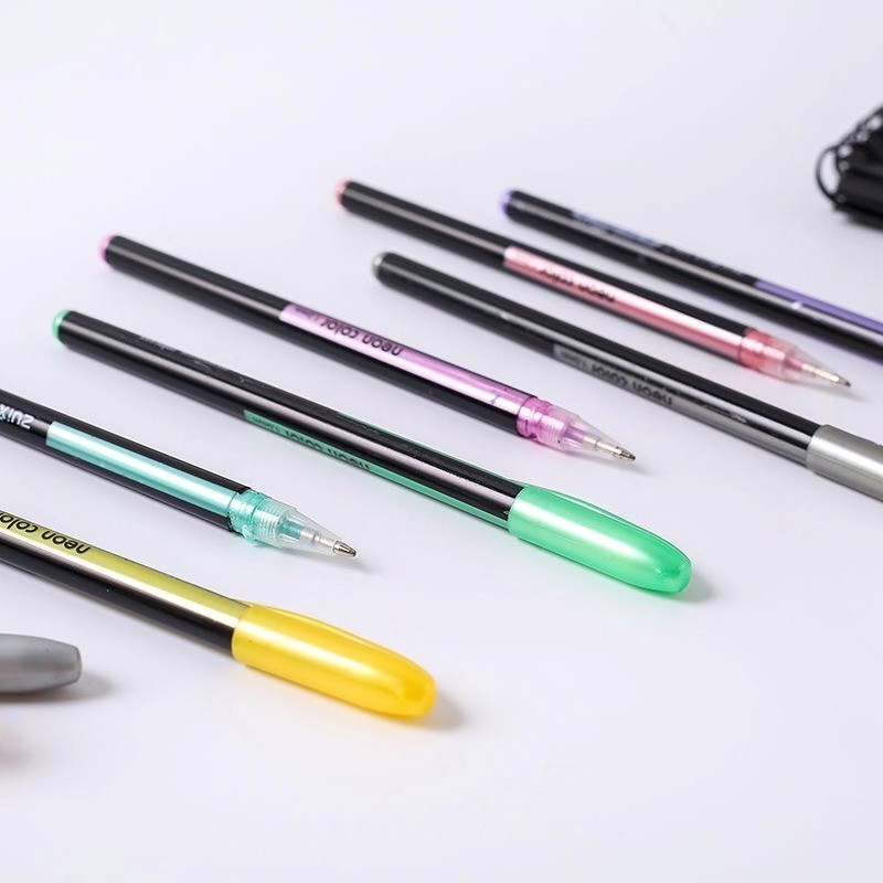 48 Colors Gel Pens Set Glitter Gel Pen Coloring Books Jour - 图0