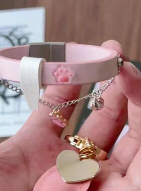 跨境爆款猫爪手环高级感气质流苏首饰个性设计感铃铛饰品厂家批发