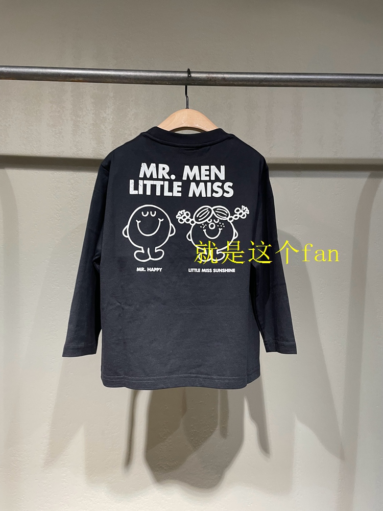 little moco童装24春5A抑菌奇先生妙小姐IP纯棉长袖T恤KBD1TEE001 - 图0