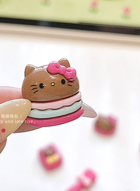 迷你黑皮kt冰箱贴高颜值装饰品