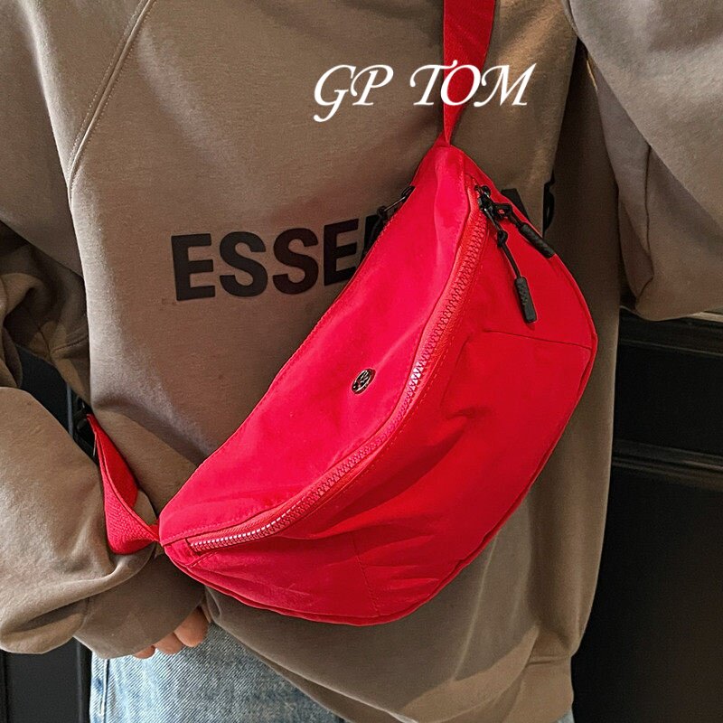 Japanese GP TOM chest bag for women spring and summer single shoulder crossbody bag dumpling bag ultra-light men's and women's sports and leisure cycling small bag