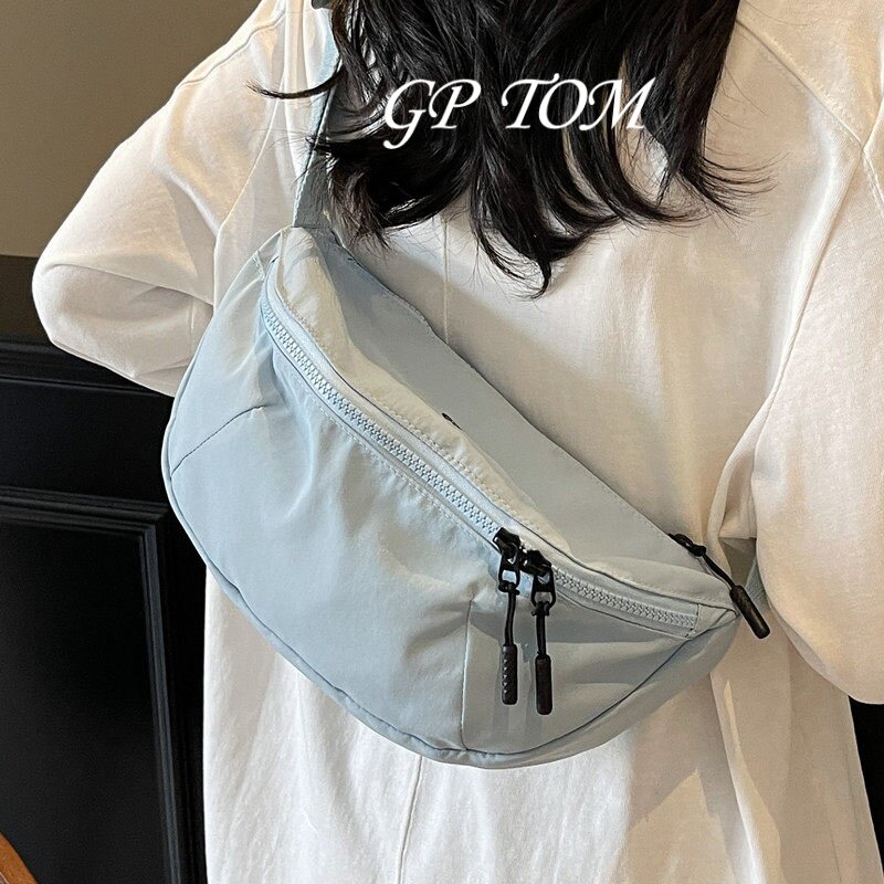 Japanese GP TOM chest bag for women spring and summer single shoulder crossbody bag dumpling bag ultra-light men's and women's sports and leisure cycling small bag