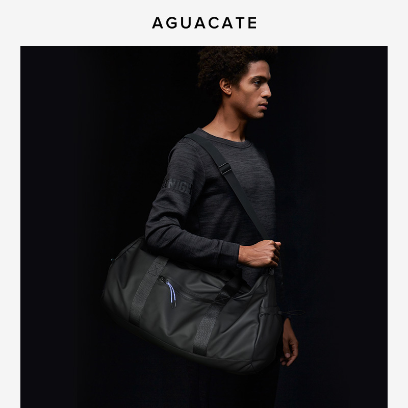 AGUACATE 健身手提包男女单肩斜挎包运动篮球背包短途旅行包28L升