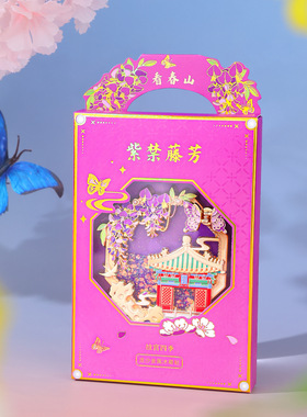 金属流沙冰箱贴故宫紫禁