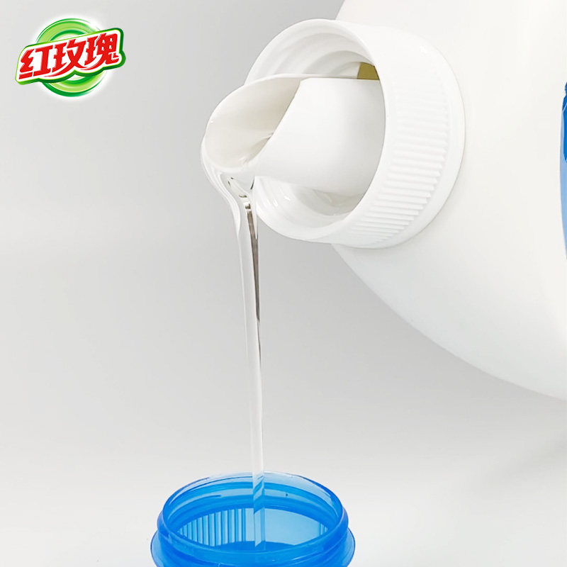 红玫瑰小清新纯露2kg两瓶洗衣液 红玫瑰日化常规洗衣液