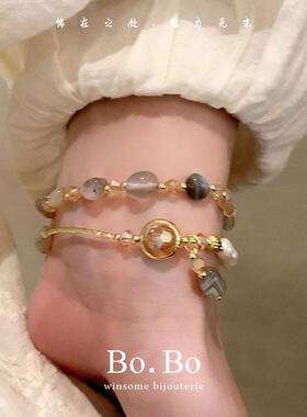 轻奢串珠叠戴手链2024年新款