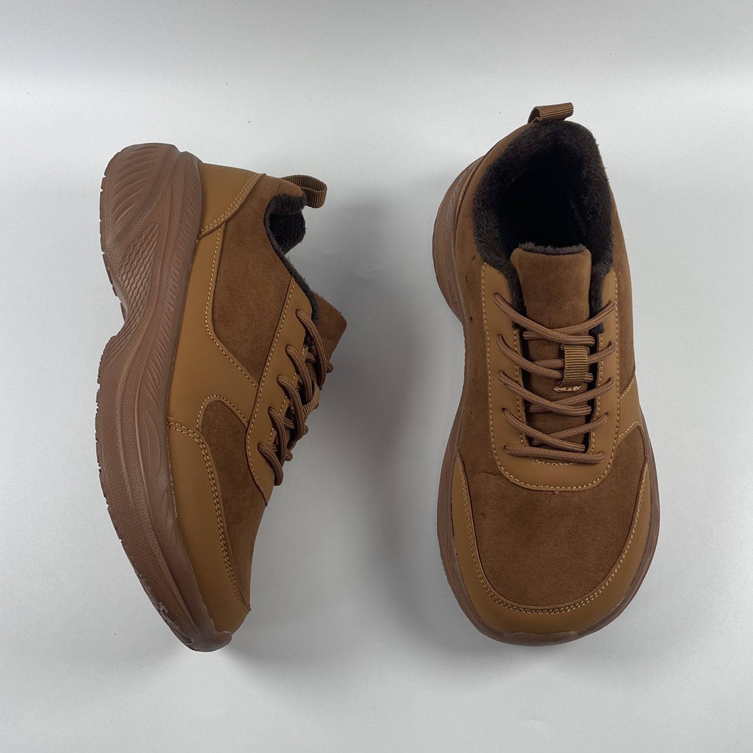 跨境女鞋冬季加绒保暖4E宽头外贸大码舒适厚底防滑休闲鞋简约棉鞋,淘宝优惠券,粉丝福利购,淘宝优惠卷