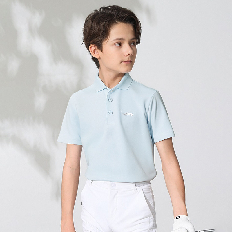 EAGEGOF新款儿童高尔夫球衣服夏季男童短袖t恤青少年运动服装速干,淘宝优惠券,粉丝福利购,淘宝优惠卷
