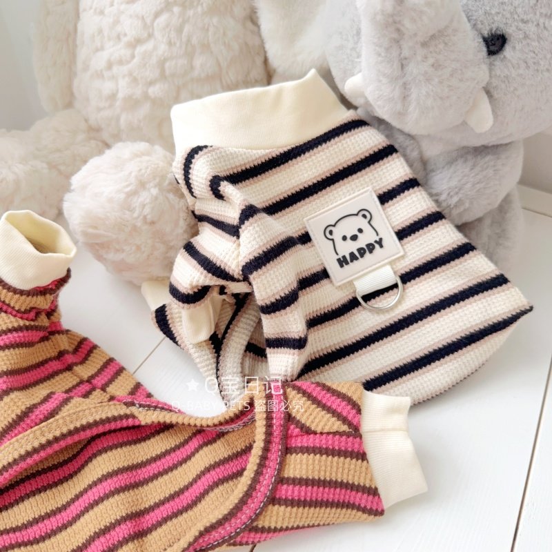 【皮标熊】牵引绳家居服宠物比熊雪纳瑞泰迪狗狗衣服秋装四脚衣,淘宝优惠券,粉丝福利购,淘宝优惠卷