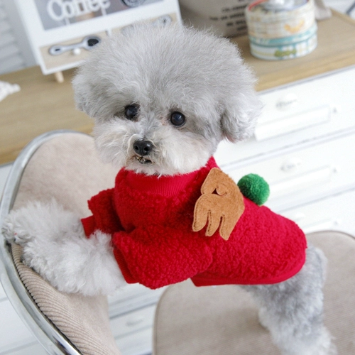 Pet Biebeli Bel Mei Xuenari маленькая ину собачья одежда для собак два -квадрон мужчина рождественский олень