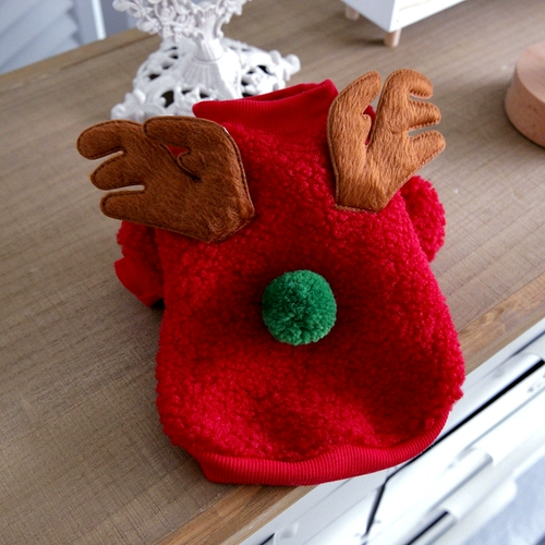 Pet Biebeli Bel Mei Xuenari маленькая ину собачья одежда для собак два -квадрон мужчина рождественский олень