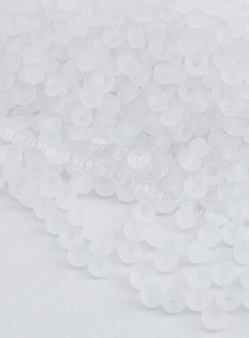 玻璃磨砂不掉色米珠diy手工串珠