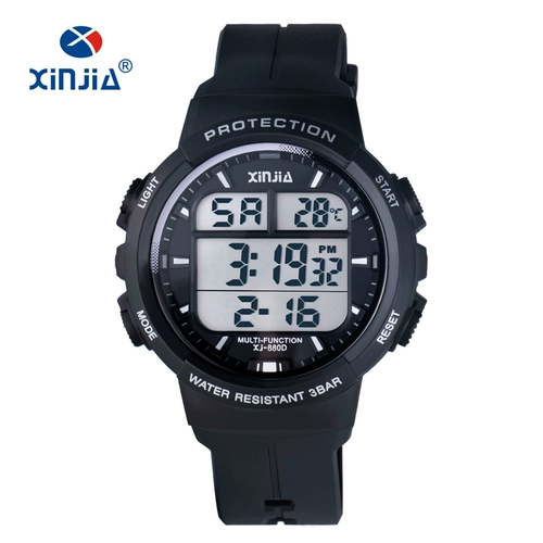 信佳 Спортивные светящиеся водонепроницаемые цифровые часы для мальчиков, термометр для школьников