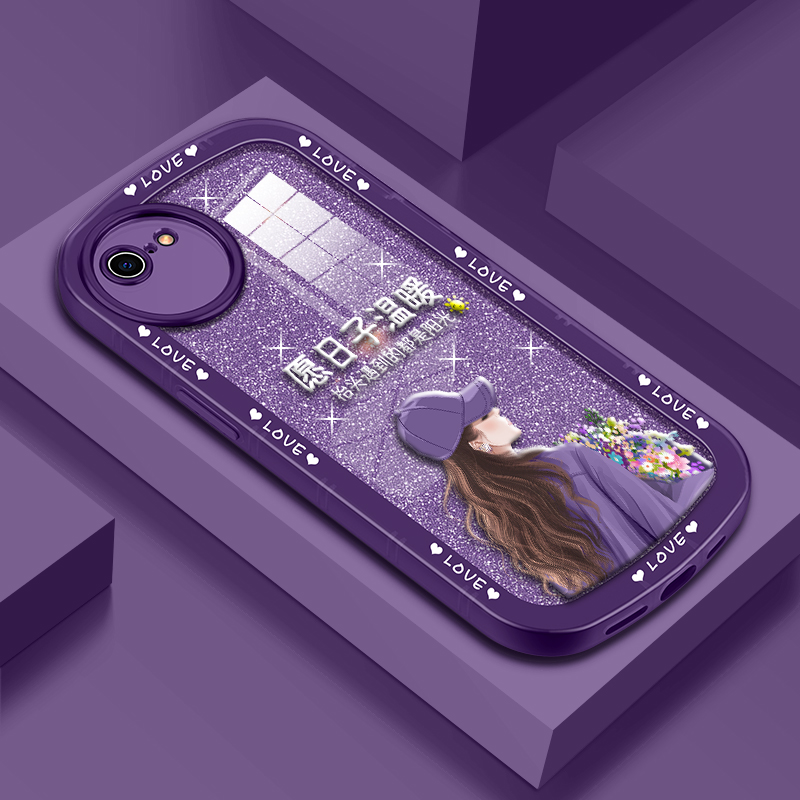 适用于苹果7手机壳iphone8保护套7plus新款6s网红6plus硅胶7p防摔6p创意se2软壳透明高级感外壳镜头全包时尚 - 图0