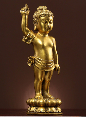 全铜太子佛中式国风禅意摆件