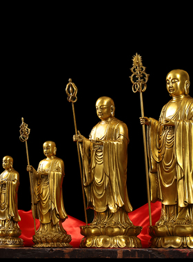 摆件地藏王菩萨摆件小号铜佛像