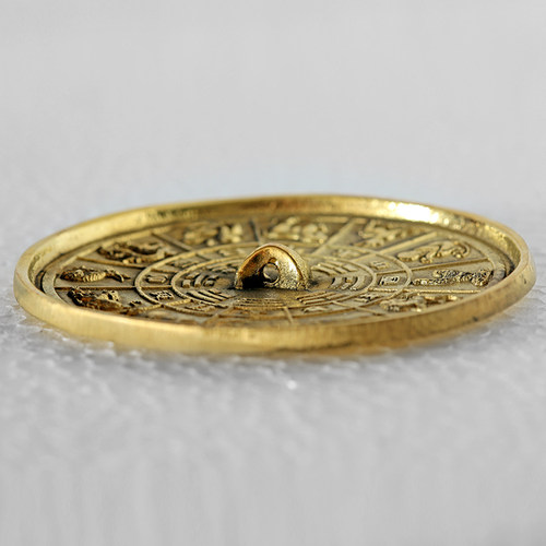 全铜镜八卦镜菩提镜龙凤镜准提镜护身镜随身携带小镜子大门挂铜镜 - 图2