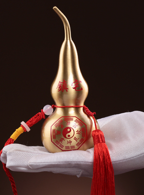 纯铜葫芦家居门对门吉祥挂件摆件