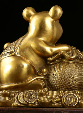 纯铜装饰品招财风水摆件生肖鼠