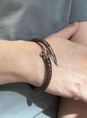 前卫手镯钛钢大气时尚男