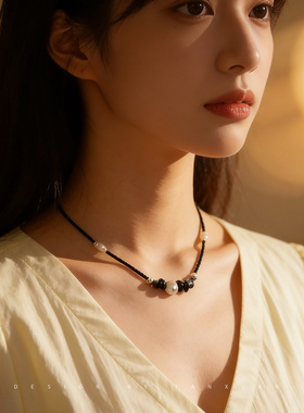 天然石原创S925纯银项链