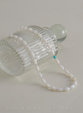 贝壳S925纯银项链女款韩式ins2026年新款个性原创小众锁骨链学生