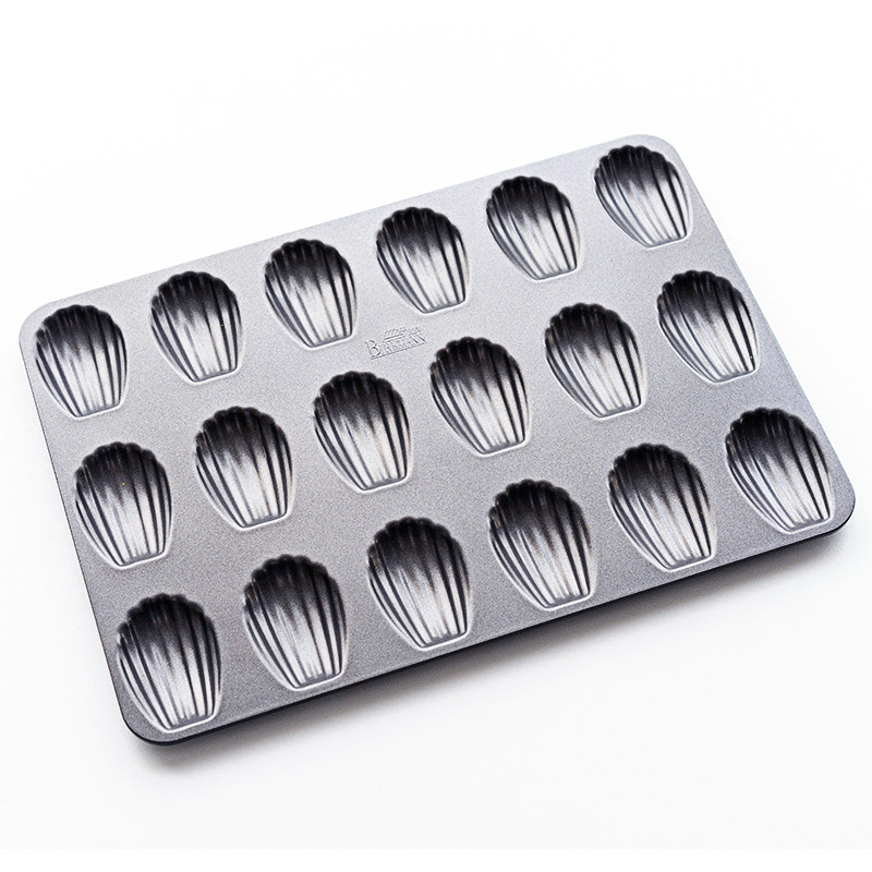 德国焙可美18连玛德琳模具不粘贝壳蛋糕模具烤盘烤箱家用烘焙工具,淘宝优惠券,粉丝福利购,淘宝优惠卷