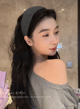 复古高级感法式宽边发箍