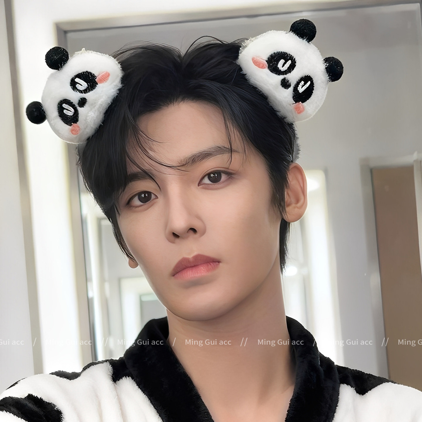 可爱卡通毛绒男士发箍女2025新款洗脸专用头箍防滑不掉压发卡头饰,淘宝优惠券,粉丝福利购,淘宝优惠卷