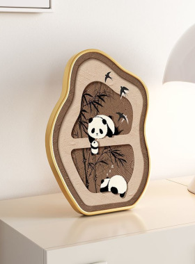 奶油风餐厅桌面摆画治愈系客厅装饰画摆件房间卧室床头柜墙壁挂画