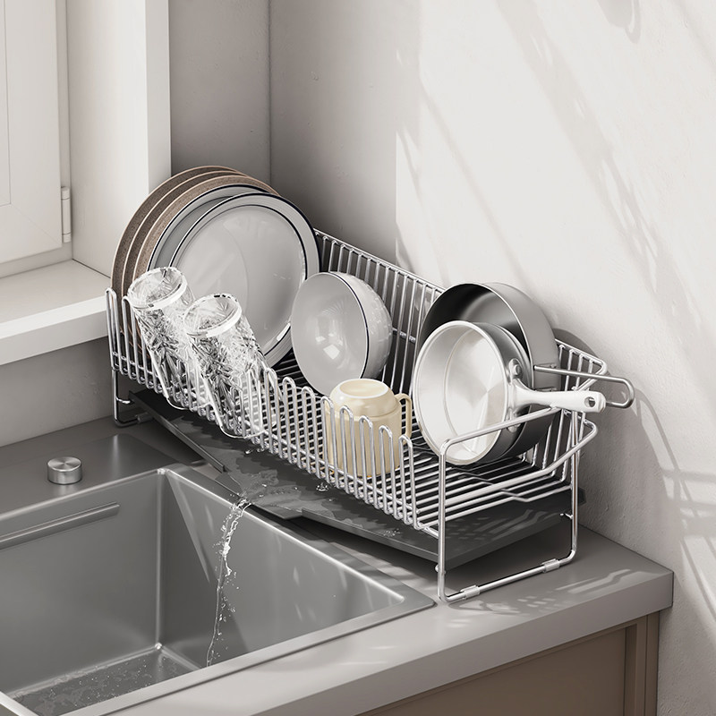 304不锈钢厨房碗碟架沥水架晾碗架窄边超窄水池碗筷碗盘子收纳架,淘宝优惠券,粉丝福利购,淘宝优惠卷