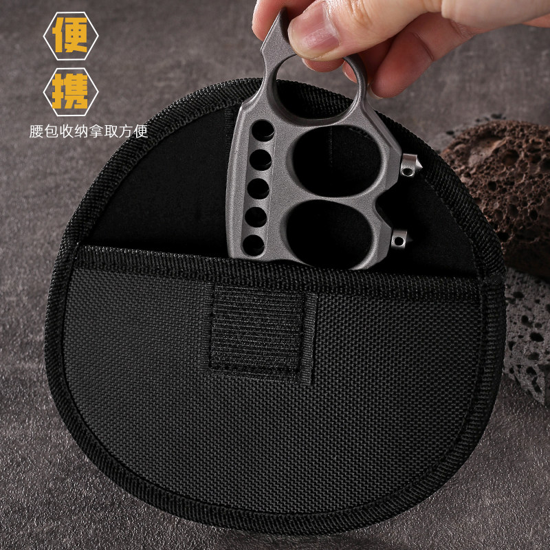 New alloy thickened finger tiger four-finger boxing gloves ring ring boxing buckle high hardness vehicle-mounted self-defense equipment for broken windows