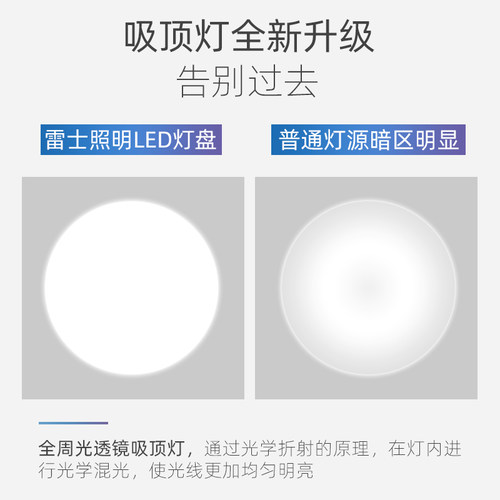 雷士照明led吸顶灯灯芯改造灯板圆形节能灯泡管替换光源模组灯盘-图1