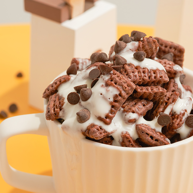 家乐氏麦片谷脆格巧克力网格麦片可可味儿童早餐谷物脆即食泡牛奶 - 图2