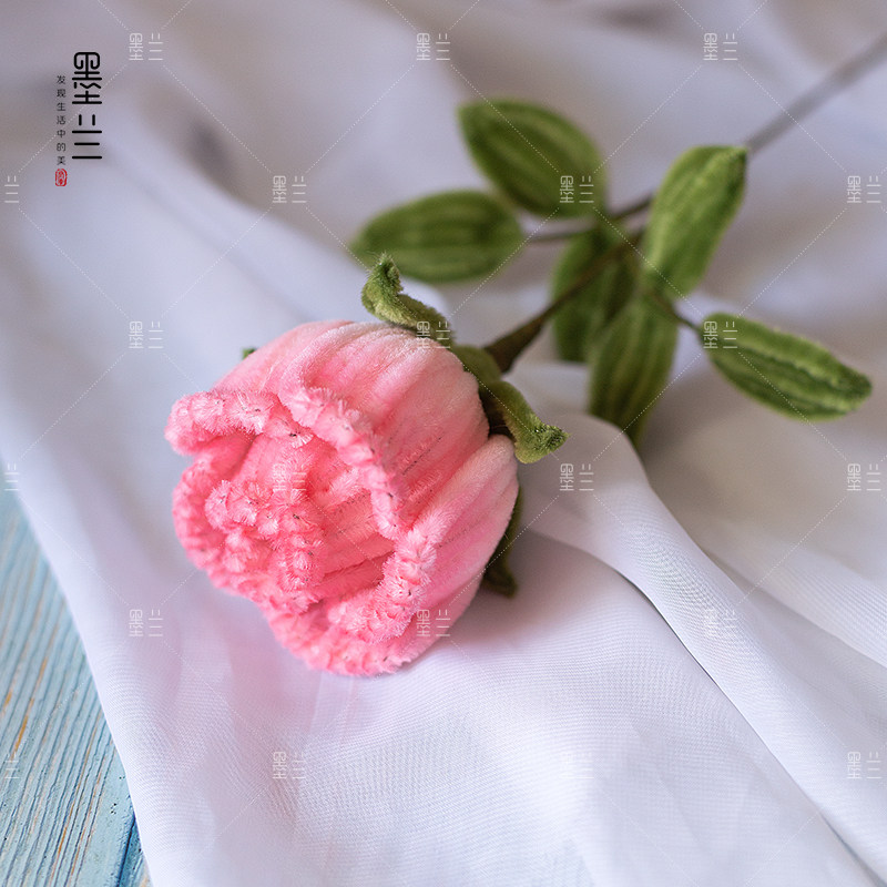 手工diy玫瑰花情人节520三八女神节七夕求婚花束礼物扭扭棒材料包,淘宝优惠券,粉丝福利购,淘宝优惠卷