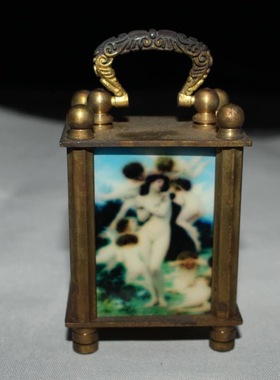 古玩古董纯铜老式欧式摆件