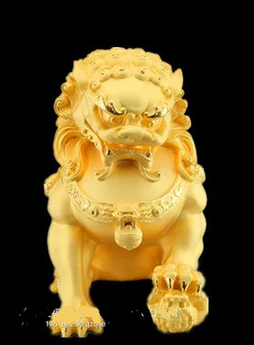 绒沙金摆件纯银开业礼品