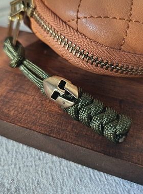 纯黄铜蒙面武士面具钥匙扣挂件