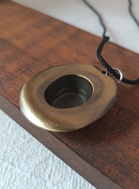 复古西部迪克牛仔帽子吊坠项链